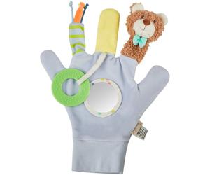Greifspielzeug STERNTALER "Spielhandschuh BÄR Bo", eisblau, Greifspielzeug, KinderB:23cm L:30cm, Flauschstoff, B:23cm L:30cm (83908118-0) eisblau