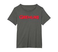 Gremlins-Logo. T-Shirt, Damen Große Größen, Anthrazit, 4X