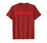 Gremlins-Logo. T-Shirt, Herren, Cranberry, L