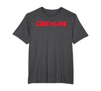 Gremlins-Logo. T-Shirt, Herren Große Größen, Anthrazit Meliert, 2X Tall