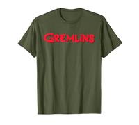 Gremlins-Logo. T-Shirt, Herren, Olivgrün, XL