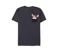 Gremlins - Pocket Gizmo Dark Grey - T-Shirt - Grau - S - 100% Baumwolle,Jersey Grau S