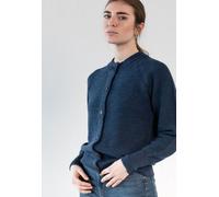 Grenz/gang Strick Cardigan ELEONORA_ Zero Waste aus Schurwolle (kbT) Blau S