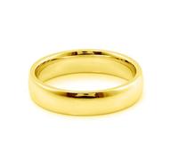 Grewod 18K Gold Ring Herren Eheringe Einfach Hochzeit Trauringe Echtgold Verlobungsring Schmuck Größe 65 (20.7)