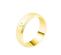 Grewod Ring Schmuck Herren 18K Gold 750 Kreuz Eheringe und Verlobungsringe Echtgold Größe 66 (21.0)