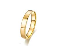 Grewod Verlobungsring Herren 18K Gold Schlicht Trauringe Schmuck Ringe Echtgold Eheringe Größe 56 (17.8)