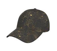 Grey Gold Line Baseball Cap Dad Hat Trucker Hat Damen Herren Snapback Verstellbarer Modischer Trendiger Hip Hop Hut Low Profile