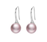 GRGFG Damen Creolen Ohrringe, Nachahmung Perlen Ohrringe Hängen Tropfen Ohrring, S925 Silber Ohrringe Tropfen Baumeln Elegante Ohrringe Orient Schmuck Geschenke Für Ihre Frauen Mädchen,Rosa