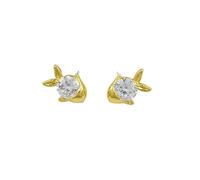 GRGFG Ohrstecker Silber 925,Damen Ohrstecker,Golden Zarter Süßer Fisch 925Er Sterling Silber Ohrstecker Zirkonia Ohrringe Eleganter Silber Ohrstecker Schmuck Geschenke Für Ihre Frauen Mädchen