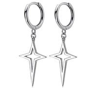GRGFG Tropfen Ohrringe Für Frauen,Silber 925 Silver Star Dangle Ohrringe Hypoallergen Lightweight Drop Anhänger Schmuck Ohrringe Für Frauen Mädchen Party Hochzeit