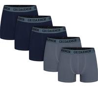 Gridarmor Men's Steine 5p Cotton Boxers 2.0 Multi Color M