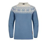 Gridarmor Women’s Snøkrystall Round Neck Ullgenser Light Blue/White M