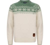 Gridarmor Women’s Snøkrystall Round Neck Ullgenser White/green L