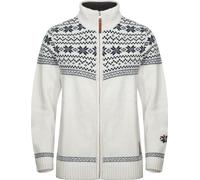 Gridarmor Women's Snøstjerne Full Zip Ullgenser Bright White XS
