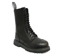Grinders Herald 2015 Mattlack Schwarz Unisex Sicherheit Stahlkappe Militär Punk Stiefel 40