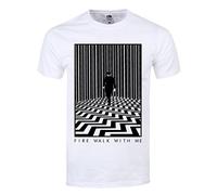 Grindstore - Fire Walk With Me T-Shirt für Herren, weiß, 56