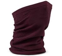 Gripgrab Freedom Seamless Warp Knitted Neck Warmer Dark Red OneSize