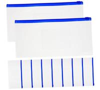 GRIRIW 10 Stück Transparente Kleine Stiftbeutel aus Robustem Kunststoff mit Reißverschluss Leichte Aufbewahrungstaschen für Stifte Münzen Lineal für Schule und Reisen