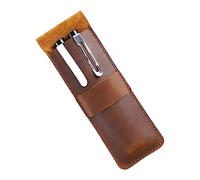 GRIRIW Stifte Tasche aus Leder Stifte-Organizer im Vintage-Stil Lederbeutel für Stifte Federmäppchen zum Aufbewahren von Schreibwaren