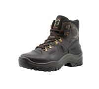 Grisport Damen und Herren Outdoorstiefel,Trekkingstiefel,Wanderstiefel,Echtleder,atmungsaktiv,wasserabweisend,Gritex Membran,Vibramsohle,Dunkelbraun, EU 38