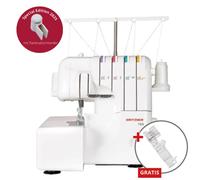 GRITZNER 788 Overlock mit Klarsichtfuß + Fadenabschneider + 5 Sonderfüße + Abfallbehälter + E-Book Meine Overlock