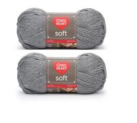 Gro bestellung: Red Heart Soft Yarn 2er-Pack Hellgrau Heather