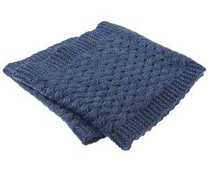 grob gestrickter Loop in 2 Farben blau, Einheitsgröße