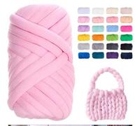 Grobe Strickgarn Superweiche 100/250/500 Gramm waschbare superdickeMegagarn Wolle fürextreme Armstrick-DIY,zum Werfen aufSofa, Bett, Decke, Kissen, Ha