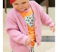 Grobe Strickjacke rosa 68