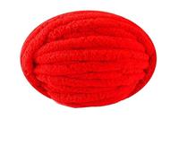Grobes Chenillegarn 1/3 Stück 250 g dickes, grobes Häkelgarn aus Chenille, milchweichem Samt, Strickwolle for Mützen, Puppen, Handschuhe und Decken for günstigen Preis(09 Red)