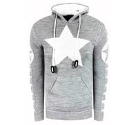 Grobstrick Comic Kapuzen-Pullover S