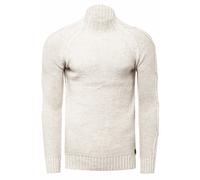 Grobstrick Einfarbiger Stehkragen-Pullover S