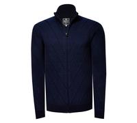 Grobstrick Full-Zipped Stehkragen Strick-Jacke XL