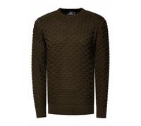 Strickpullover RUSTY NEAL, Damen, Gr. L, grün (khaki), 70% Polyacryl, 30% Baumwolle, unifarben, normal, Rundhals, Pullover Strickpullover, mit modernem Strickmuster (89458413-L) khaki