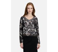 Strickpullover BETTY BARCLAY "Betty Barclay Damen Grobstrick-Pullover mit Pailletten", Damen, Gr. 48, braun (beige, braun), Strick, Obermaterial: 50% Polyester, 25% Baumwolle, 25% Polyacryl., modisch,