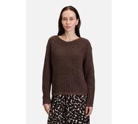 Betty Barclay Grobstrick-Pullover mit Pailletten Braun Größe 40