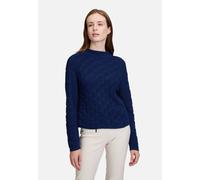 Grobstrick-Pullover mit Struktur Blue Ink Damen
