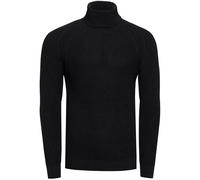 Rollkragenpullover RUSTY NEAL, Herren, Gr. XL, schwarz, 50% Baumwolle, 50% Polyacryl, unifarben, normal, hoch geschlossener Ausschnitt, Pullover Rollkragenpullover, mit kuscheligem Rollkragen (2513860