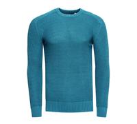 Strickpullover RUSTY NEAL, Herren, Gr. XXL, blau (petrol), 50% Baumwolle, 50% Polyacryl, unifarben, casual, normal, Rundhals, Langarm, Pullover, in sportlichem Design (33824517-XXL) petrol