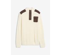 Grobstrick Troyer Pullover mit Web-Besatz 60/62 (XXL)