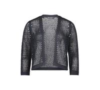 Strickjacke BETTY BARCLAY "Damen mit Lochmuster", Damen, Gr. 40, dunkelblau, Strick, Obermaterial: 100% Polyacryl, Basic, gerade normal, V-Ausschnitt, Strickjacken Strickjacke (31166020-40) dunkelblau