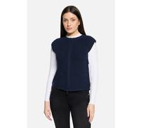 Grobstrickjacke ohne Arm dunkelblau Damen