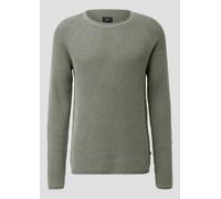 Grobstrickpullover mit Wascheffekt und Rollkante M Grün 2170367.7380.M