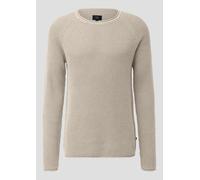 Grobstrickpullover mit Wascheffekt und Rollkante S Beige 2170367.8148.S