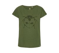 GROBUND Anna tee - GOTS zertifiziert aus 100% Bio-Baumwolle Grün mit Marienkäfer S