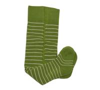 Grödo Baby Frottee-Strumpfhose geringelt Bio Baumwolle Elasthan Moos-Rohweiß 02: 80/86