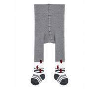 grödo Baby-Strumpfhose mit Po-Motiv „Marienkäfer“ Baumwolle (Bio) Elasthan Coke-Catrame-Weiß 80/86