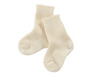 grödo Dicke Baby Socken Bio-Schurwolle natur Gr. 01