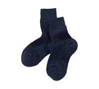 grödo Kinder Socken Bio-Schurwolle Feinstrick marine Gr. 5