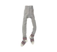 grödo Kinder Strumpfhose grau-melange Gr. 7-8
